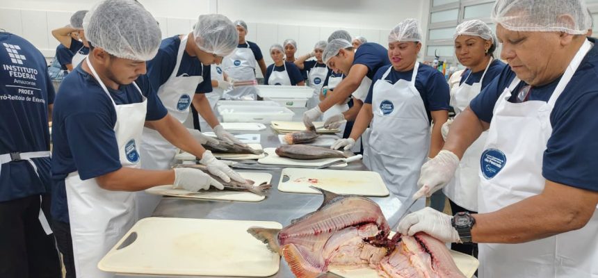A Agência de Desenvolvimento Sustentável do Amazonas (ADS) realizou mais um ciclo de capacitação desenvolvido para beneficiar produtores e pescadores do interior do estado. Desta vez, em Parintins, foram aplicadas aulas práticas e teóricas por técnicos do órgão com objetivo de melhorar a capacidade produtiva da região, com foco na comercialização de produtos. Os treinamentos, iniciados no dia 14 de agosto, foram até a última quarta-feira (20), beneficiando 70 trabalhadores rurais do município (a 369 quilômetros de Manaus).